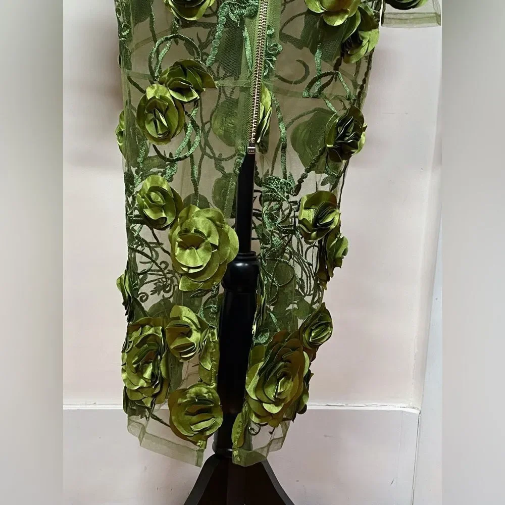 Zhivago Battle Lines Floral-Embellished Vendetta Dress size 6 - Picture 10 of 14